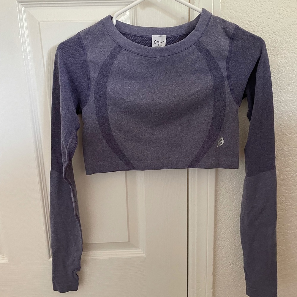 P’tula seamless crop top in purple